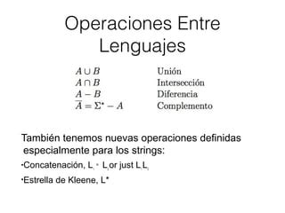 Operaciones Entre Lenguajes PPT