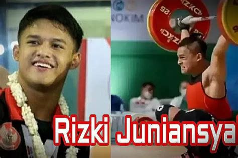 Profil Rizki Juniansyah Peraih Medali Emas Kedua Atlet Angkat Besi