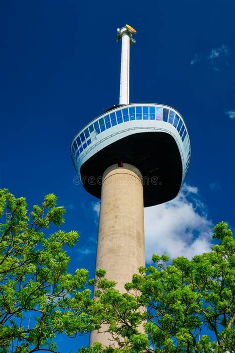 Euromast Is Observation Tower In Rotterdam Netherlands Editorial