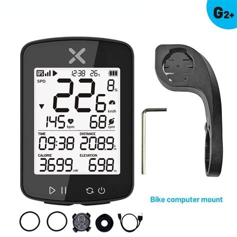 XOSS G2+ Велокомпьютер Беспроводная сеть GPS Водонепроницаемый - купить ...