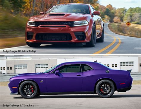 Dodge Charger Vs. Challenger Comparison: Base & Hellcat