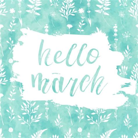 Welcome March Vector Images Depositphotos