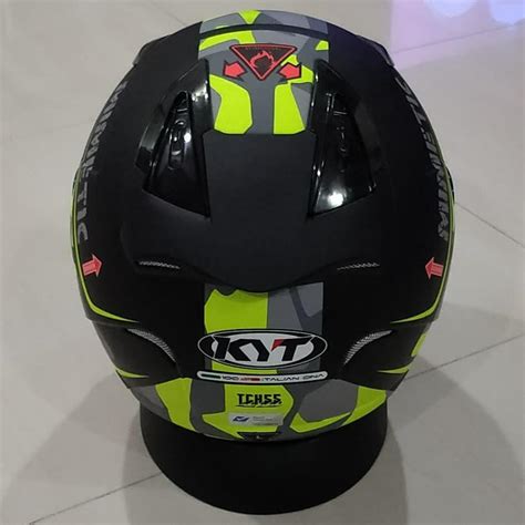 Kyt Helmet Matte Green Motorcycles Motorcycle Accessories On Carousell