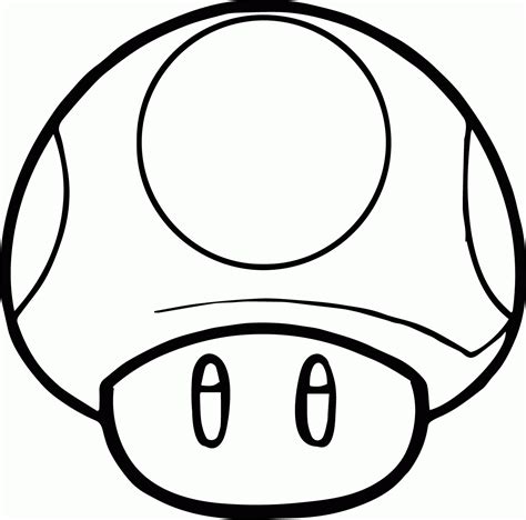 Mushroom Mario Coloring Pages Clip Art Library