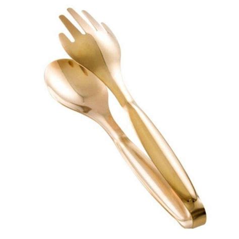 Stainless Steel Food Tongs Gold Kitchen Utensils Buffet Cooking Tools