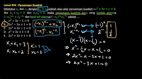 Latsol Persamaan Kuadrat Utbk Simak Ui Youtube