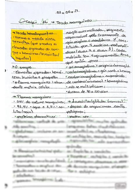 SOLUTION Histologia Tecido Sangu Neo Studypool