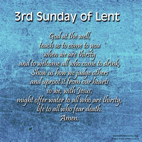 Prayer for the 3rd Sunday of Lent | LENT | Pinterest | Lent and Religion