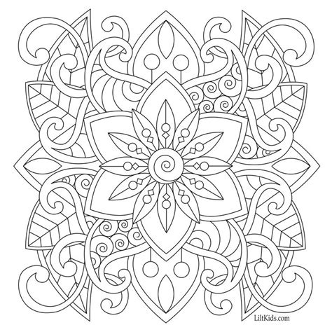 Mandala Free Online Coloring Pages For Adults - img-stache