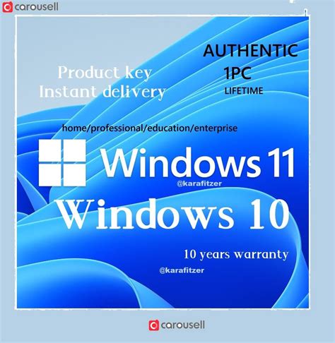 Microsoft Windows 10 Windows 11 Pro Home Activation Digital License