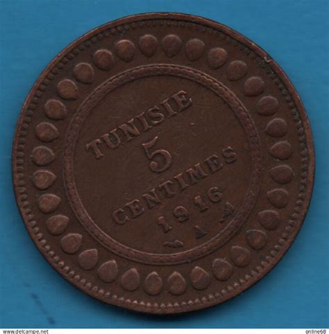 Tunesien TUNISIE 5 CENTIMES 1916 A KM 235 Muhammad Al Nasir