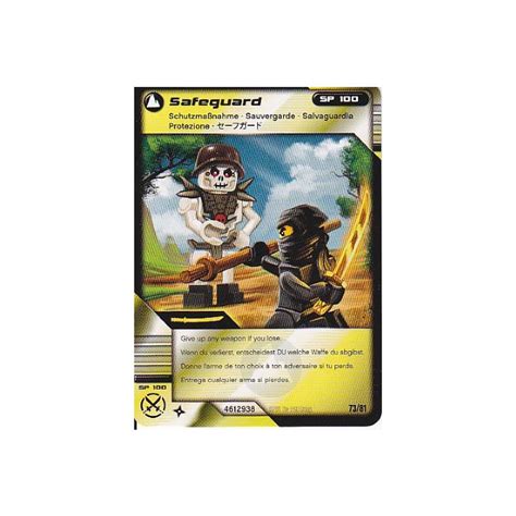 LEGO Ninjago Masters Of Spinjitzu Deck 1 Game Card 73 Safeguard