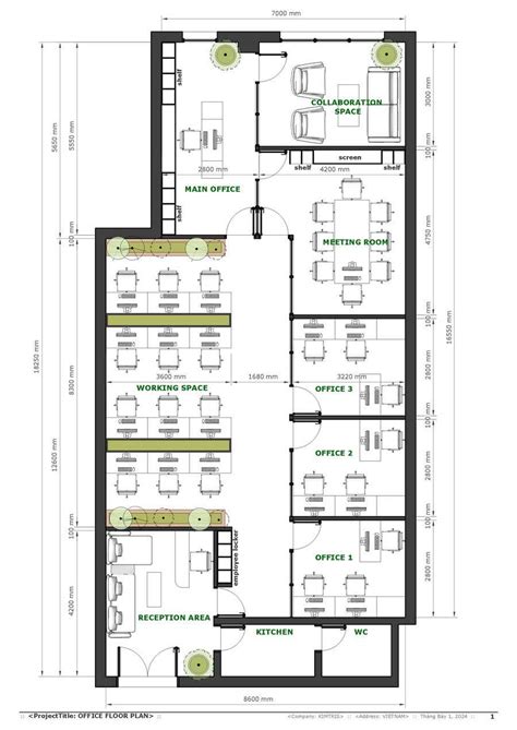 Entry 152 By Kimtris99s For Modern Vibrant Office Layout Design
