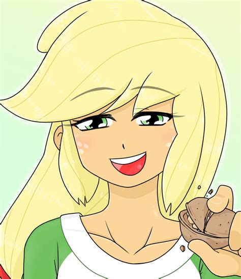 2846174 Safe Artist Batipin Applejack Human Equestria Girls G4