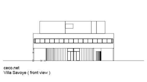 Le Corbusier Villa Savoye Elevation