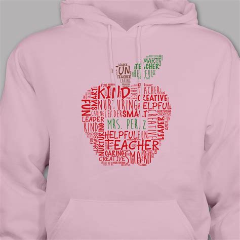 Personalized Teacher Hoodie Teachers Apple Hoodie Tsforyounow