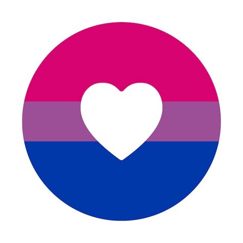 Premium Vector Bisexual Pride Flag In Shape