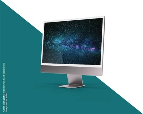 خرید و قیمت موکاپ صفحه دسکتاپ مینیمالیستی با رنگ پایه قابل تغییر ترب