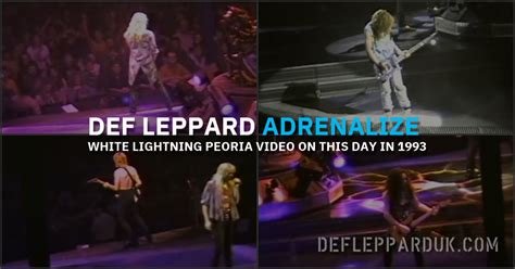 Years Ago Def Leppard Perform White Lightning On The Adrenalize Tour