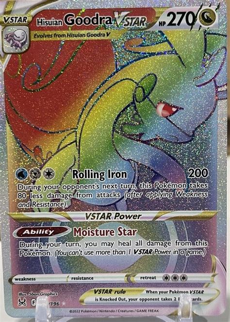 Hisuian Goodra Vstar Sword Shield Lost Origin Holo