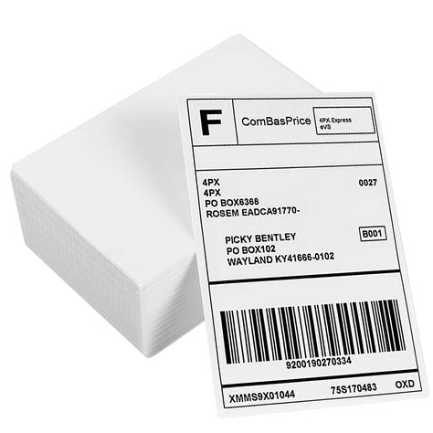 500pcs Direct Thermal Shipping Labels Commercial Adhesive Labels For Thermal Printers