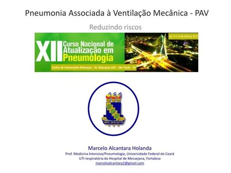 Ppt Pneumonia Associada Ventila O Mec Nica Pav Powerpoint