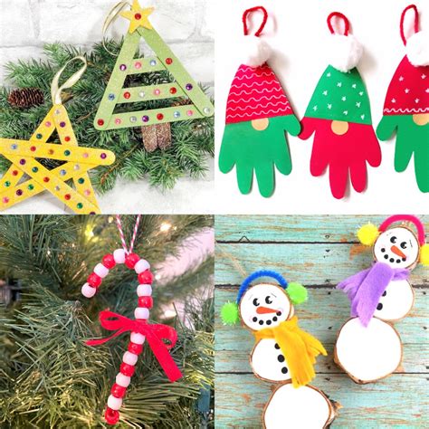 50 DIY Christmas Ornaments for Kids (Super Easy!) - Simply Full of Delight