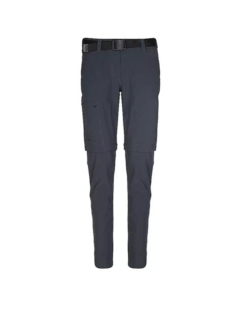 Maier Damen Zipoff Wanderhose Inara Slim Zip Grau