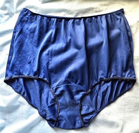 70 S Blue Vintage Panties~vassarette Usa~double Nylon… Gem