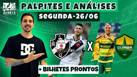 PALPITES E APOSTAS DE FUTEBOL PARA HOJE 26 06 2023 BILHETE PRONTO