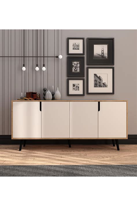 VM VERTEX MOBİLYA Latina Modern Konsol 180 Cm Safir Meşe Beyaz Fiyatı Yorumları