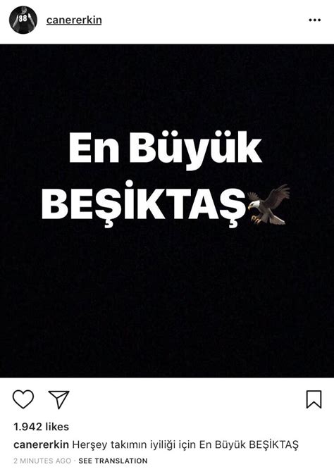 Tribun Dergi on Twitter Caner Erkinden paylaşım En büyük Beşiktaş