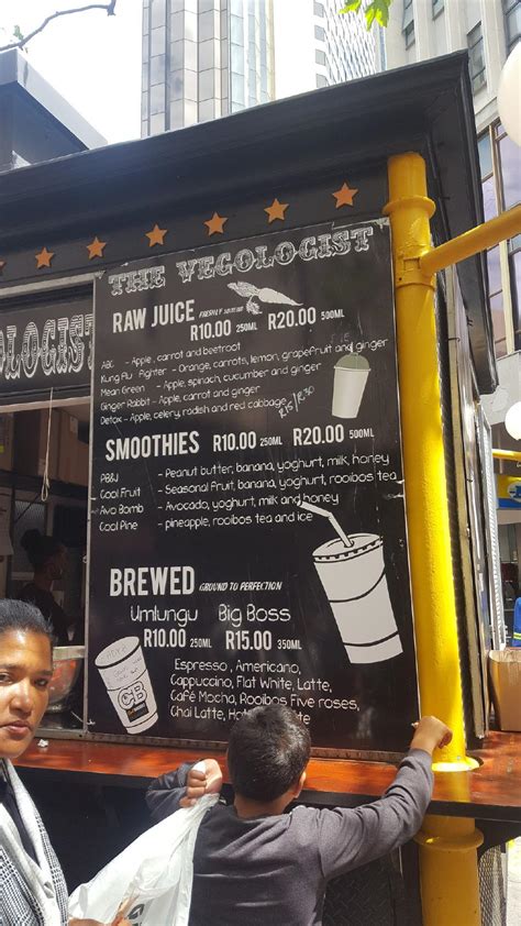 Menu At Cool Bananas Cafe Cape Town 25 St Georges Mall