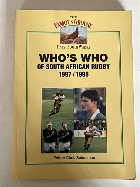 Sporting Memorabilia Rugby Book Whos Who Of South African Rugby 19971998 For Sale In