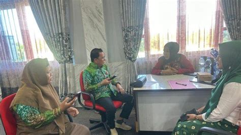 Bunda Nunung Disambut Antusias Kadispersib Balangan Beserta Jajaran