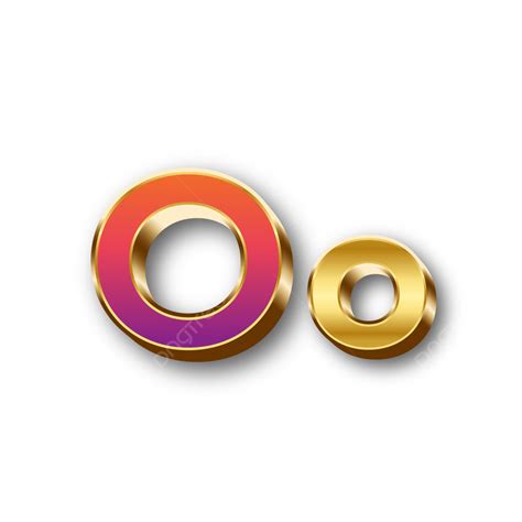 O Letter Logo Vector Png Images 3d Colorful O Letter 3d Letters 3d