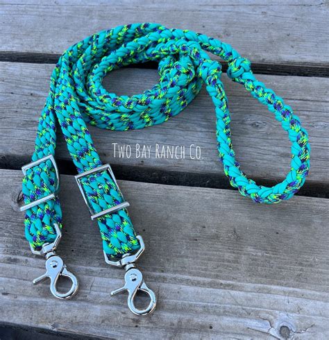 Barrel Racing Reins Loop Reins 8ft Loop Reins Paracord Reins