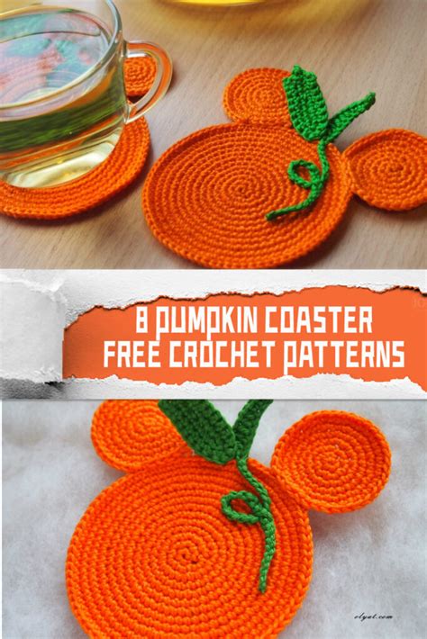 8 FREE Pumpkin Coaster Crochet Patterns IGOODideas