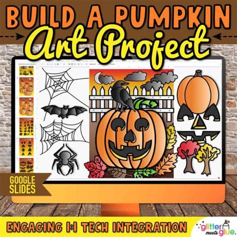 Halloween Art Projects for Kids: Design a Pumpkin & Template