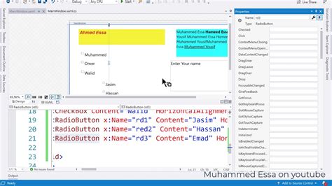 C C Sharp Wpf Gui Radiobutton Control Youtube