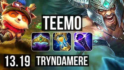 Teemo Vs Tryndamere Top 2 4m Mastery 3 1 7 1100 Games Rank 9