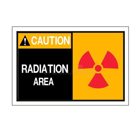 Caution X Ray Radiation Symbol Sign Vector Illustration Isolate On