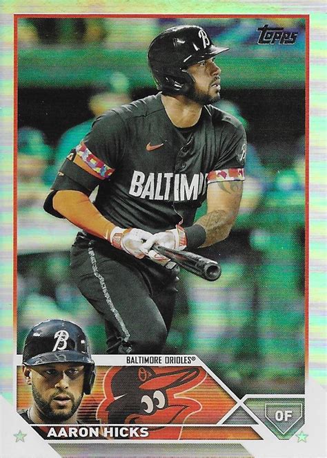 Topps Update Rainbow Foil Us Aaron Hicks Trading Card Database