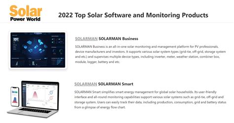 2022 Top Solar Software And Monitoring Products Solarman