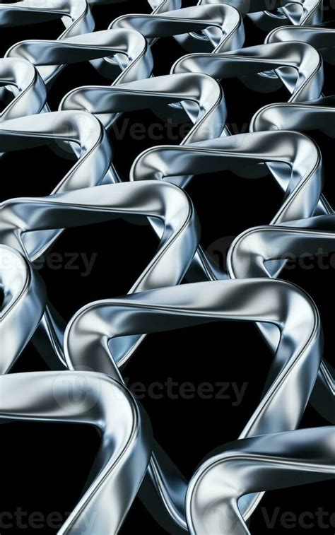 Metallic Curve Geometry Background 3d Rendering 29937674 Stock Photo