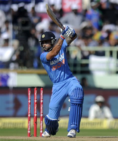 Virat Kohli Drives Through The Off Side Espncricinfo