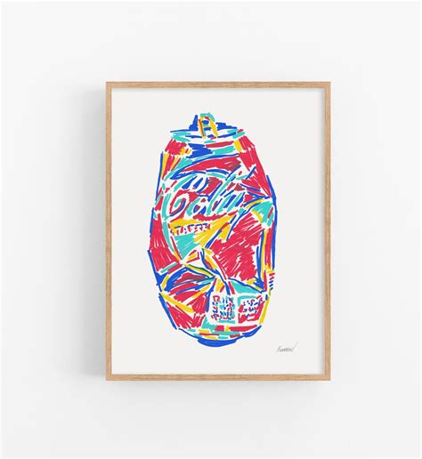 Pop Art Print Coke Can Wall Art Drink Poster Kitchen Artwork - Etsy