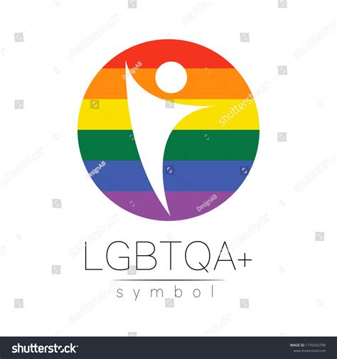 Vector Lgbtqa Logo Symbol Pride Flag Stock Vector Royalty Free 1776503798