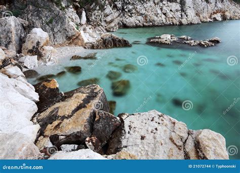 Adriatic coast in Croatia stock photo. Image of exposure - 21072744