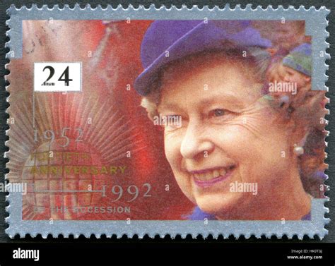 Uk Circa 1992 A Postage Stamp From The Uk The 40th Anniversary Of